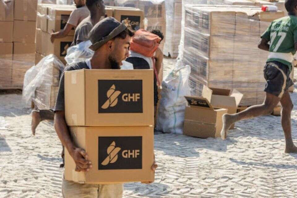 חלוקת סיוע הומניטרי לרצועה ,  GHF