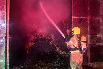 שריפה באגמון אחולה , כב״ה צפון