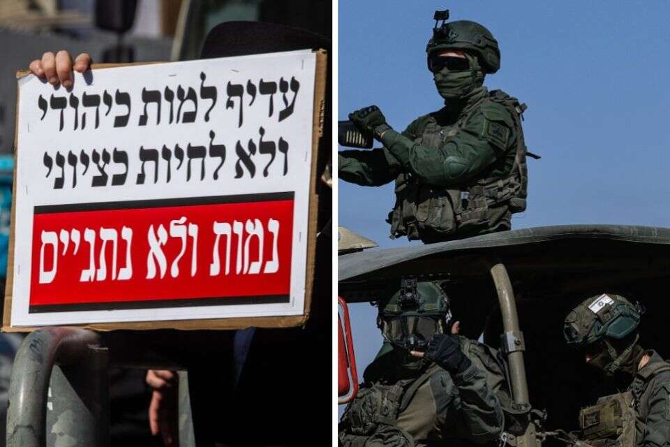 לוחמי מילואים והפגנת חרדים , אורן בן חקון