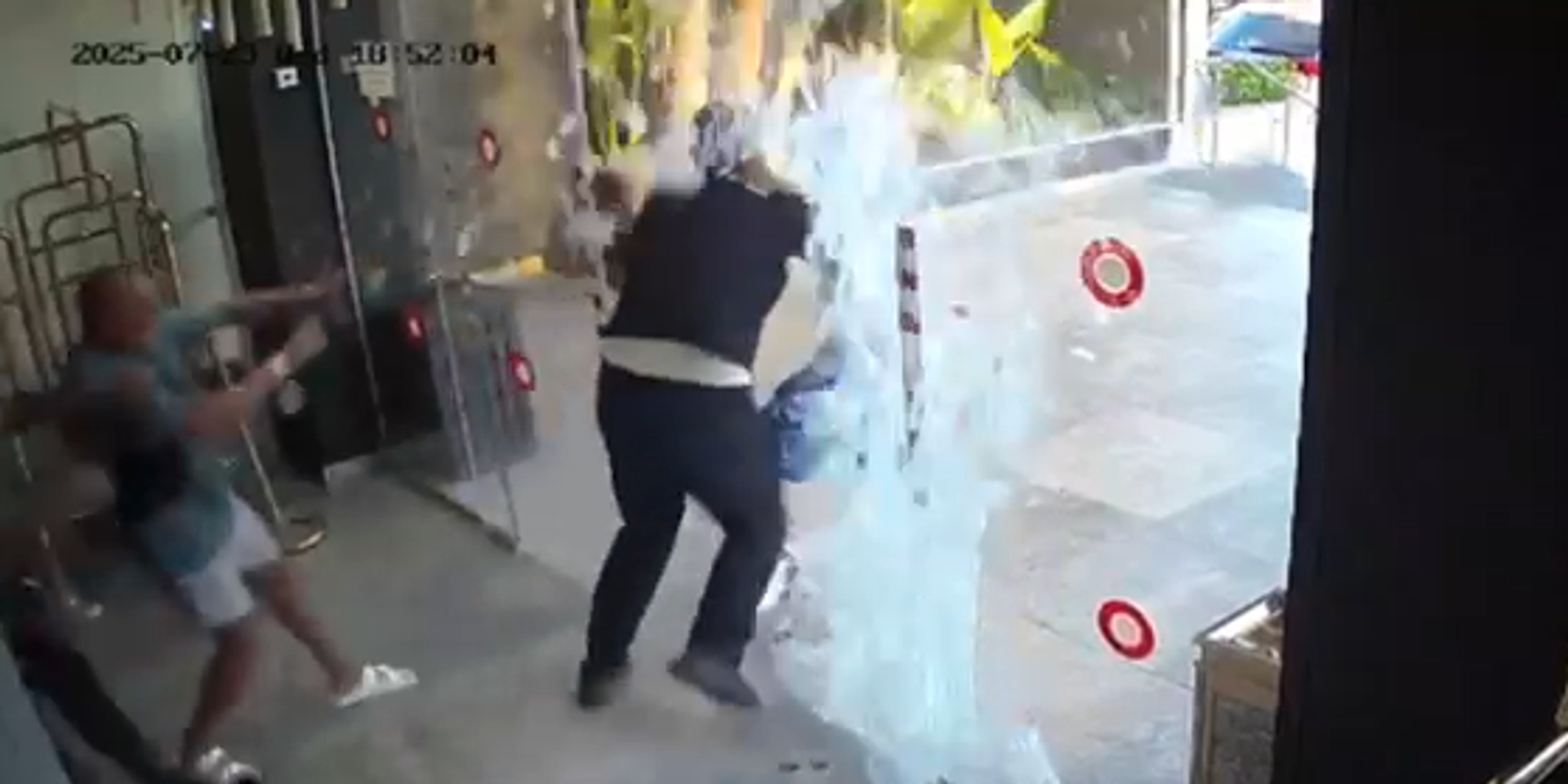 הקטטה במלון באילת , מצלמות אבטחה