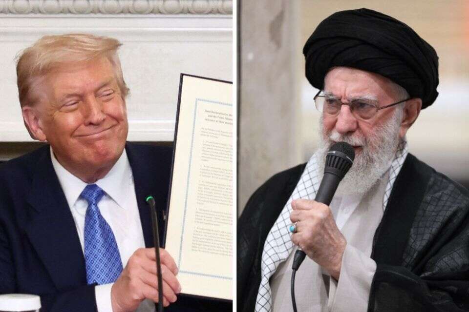 חמינאי, טראמפ מציג את ההסכם בין ארמניה לאזרבייג'ן , AP, AFP