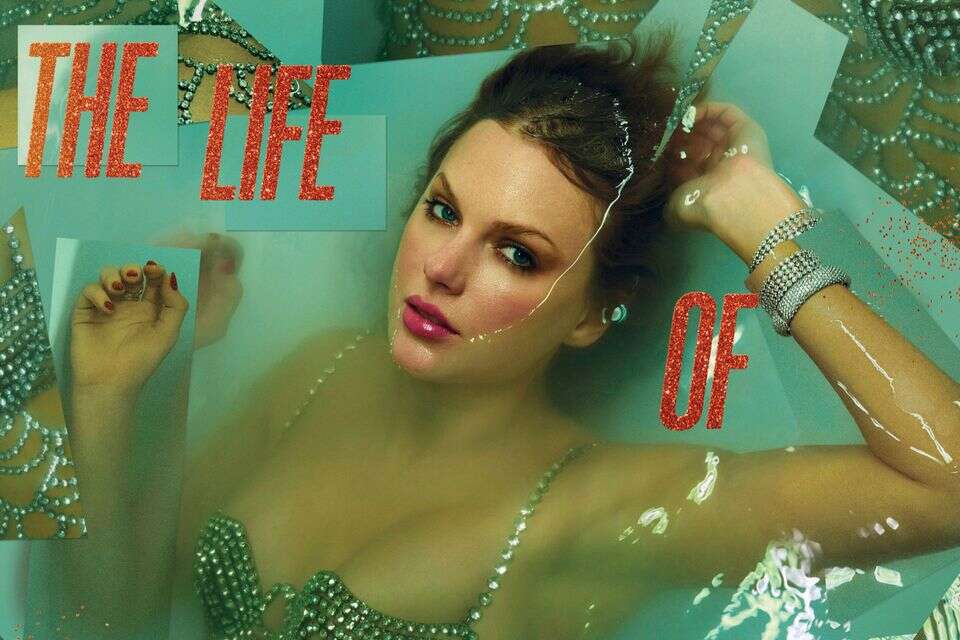 עטיפת האלבום "The Life of a Showgirl" של טיילור סוויפט , Republic Records via AP