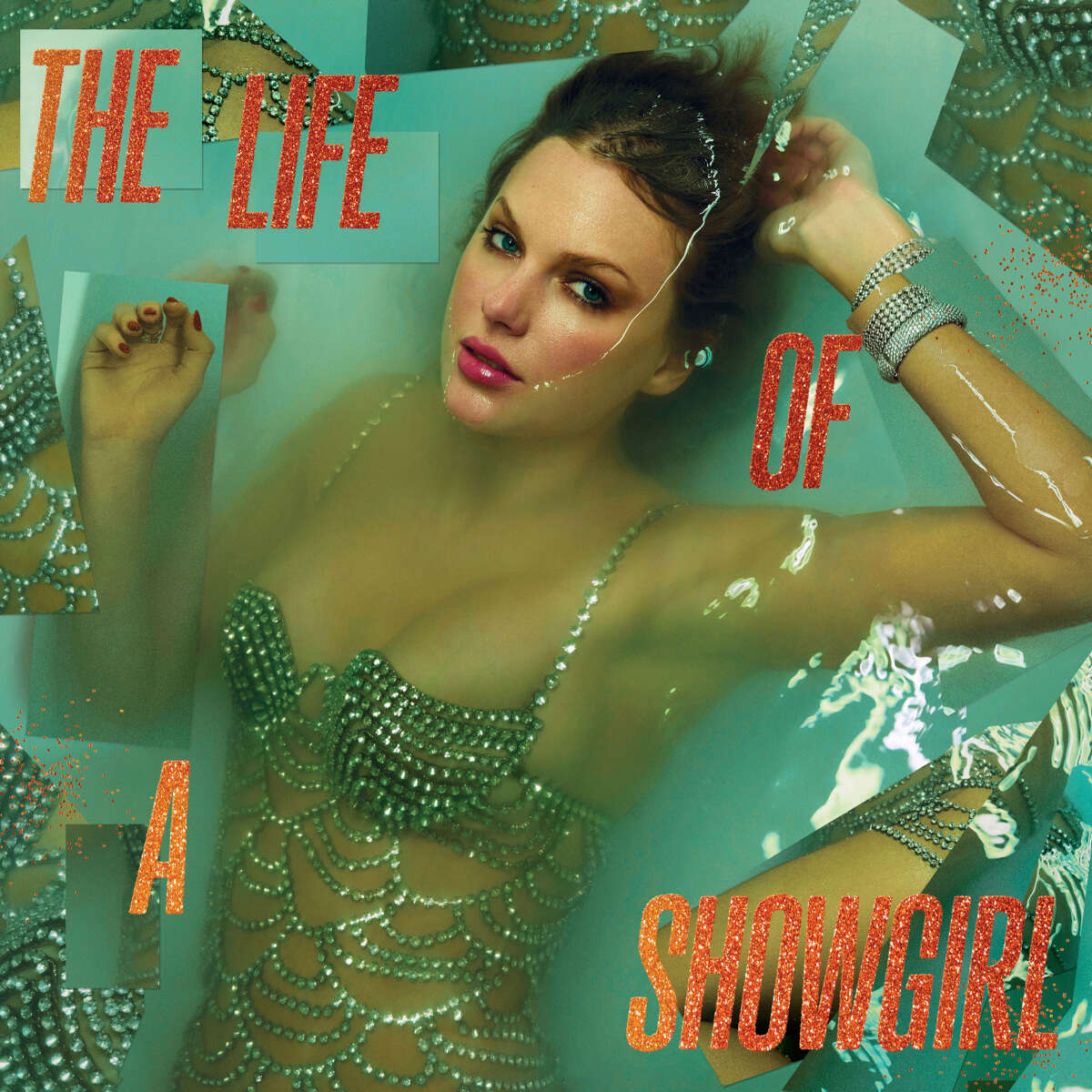 עטיפת האלבום "The Life of a Showgirl" של טיילור סוויפט , Republic Records via AP