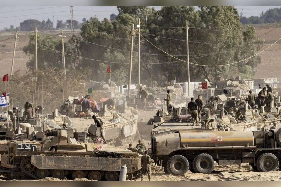 כוחות צה"ל בגבול הרצועה , GettyImages
