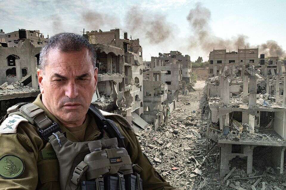 הרמטכ"ל אייל זמיר על רקע העיר עזה , אי.אף.פי/דובר צה"ל