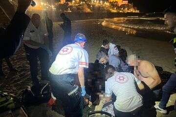 הטביעה בחוף החומה בת"א , תיעוד מבצעי מד"א