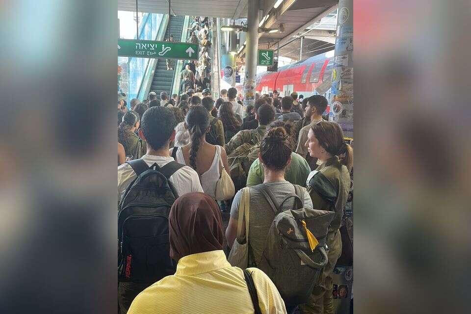 תורים ארוכים ברכבות תל אביב עקב השבתה בעקבות עבודות ביטחון , מיטל קויפמן