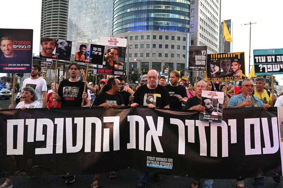 צעדת משפחות חטופים סביב הקרייה , אוריאל אבן ספיר