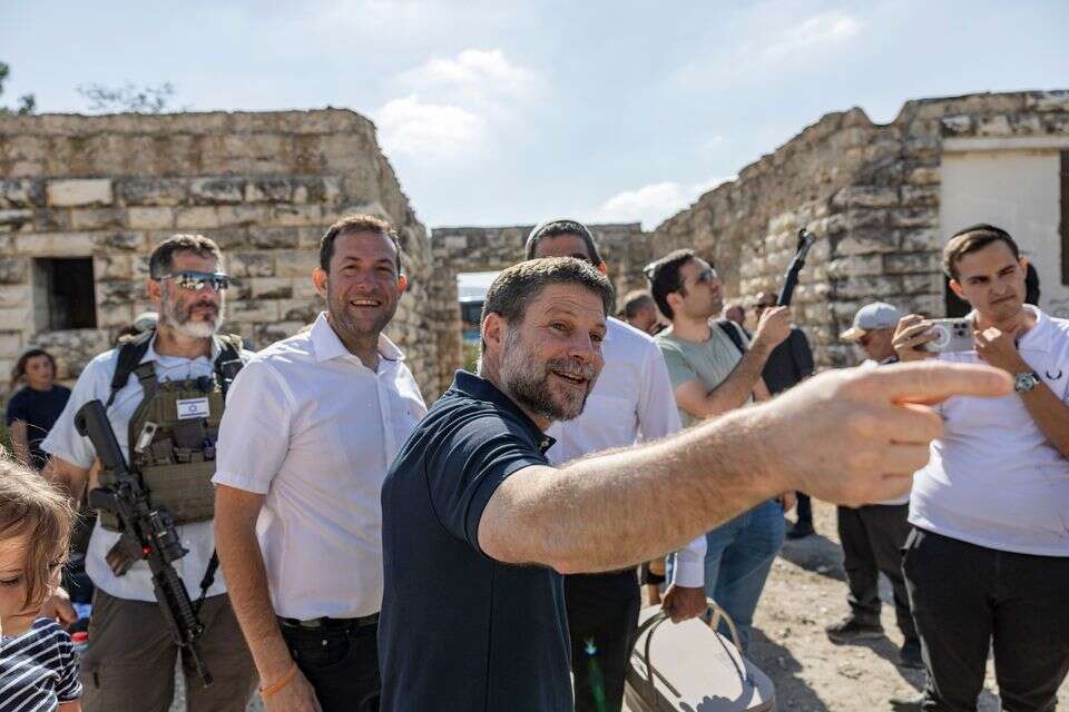 השר סמוטריץ בסיור בשטח שא-נור המחודש , נעמה שטרן