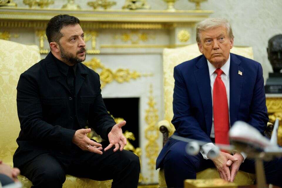 טראמפ וזלנסקי בבית הלבן , אי.פי.איי