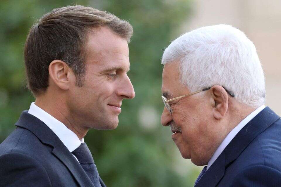 מקרון ואבו מאזן , אי.אף.פי