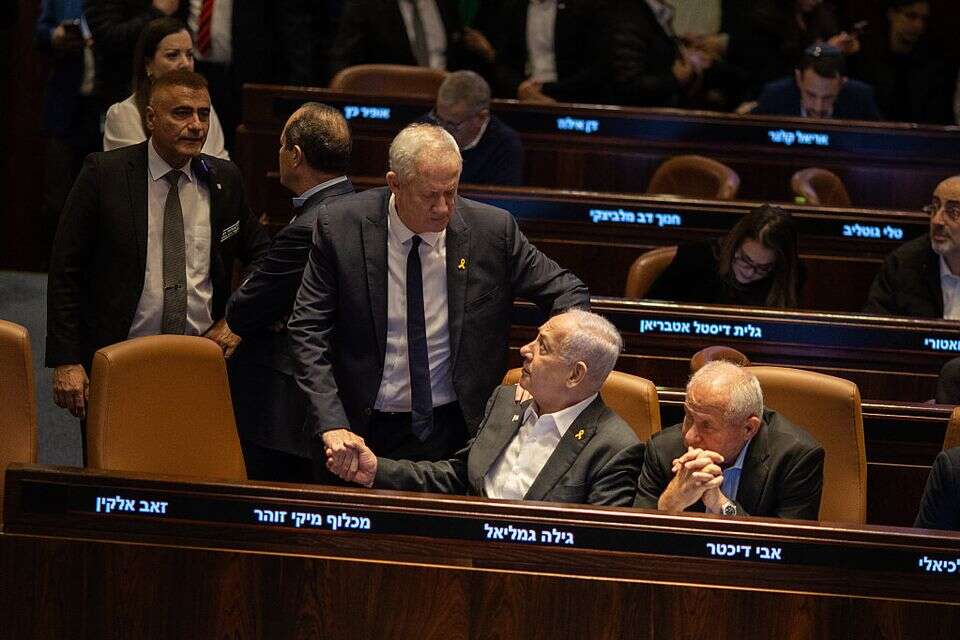 גנץ ונתניהו (ארכיון) , אורן בן חקון