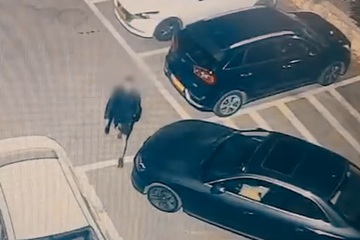 תיעוד: הפר מעצר בית - ופרץ לכלי רכב , דוברות המשטרה