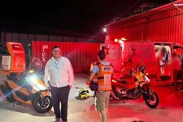 שדה עוזיהו: פועל נחתך מדיסק חשמלי ונפצע בינוני.
, איחוד והצלה