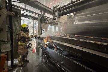 שריפה פרצה במפעל באזור התעשייה מבואות גלבוע , יקיר נבון / כב״ה צפון