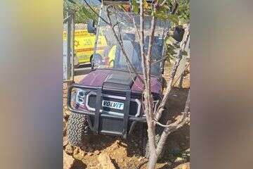 הקלנועית שהייתה מעורבת בתאונה , תיעוד מבצעי מד"א