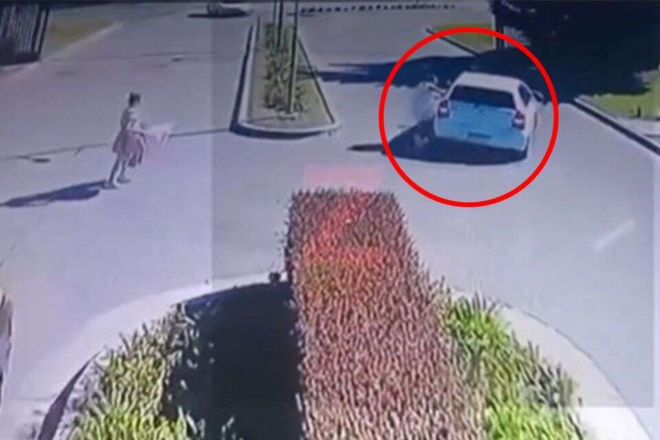 הנהג בורח עם המזוודות ברכב , מתוך טוויטר