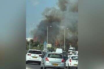 השריפה בעין המפרץ , דוברות כב"ה