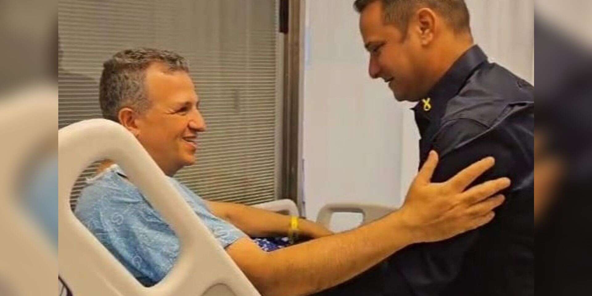 ראש עיריית רמת גן כרמל שאמה הכהן לאחר הניתוח שעבר , מתוך פייסבוק