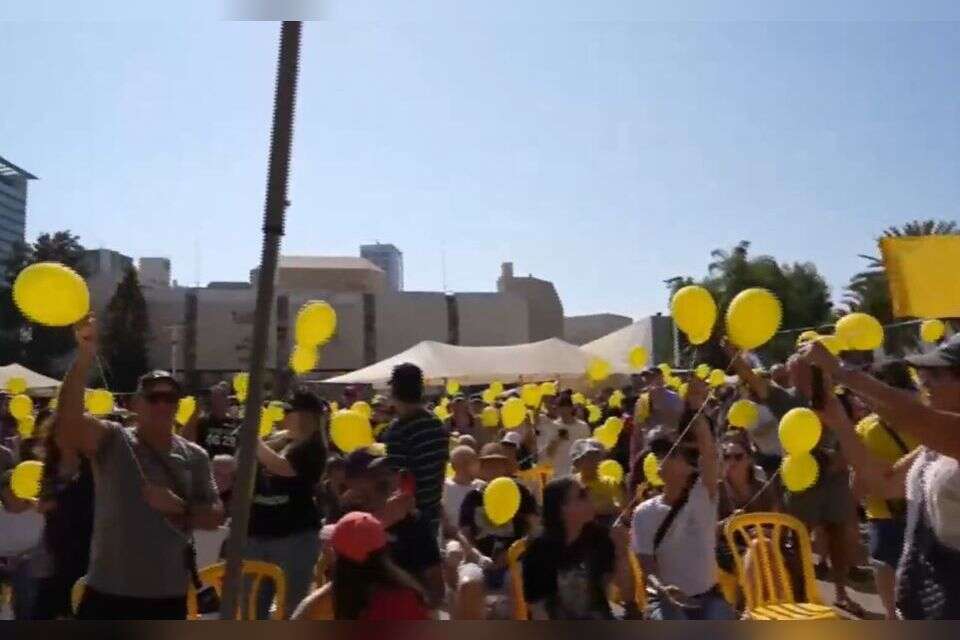 קבלת השבת ה-101 בכיכר החטופים , משה בן שמחון