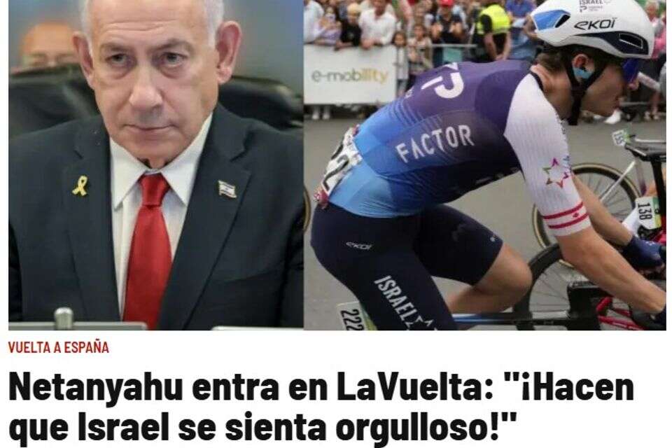 בנימין נתניהו בשער של ה"מארקה" , צילום מסך