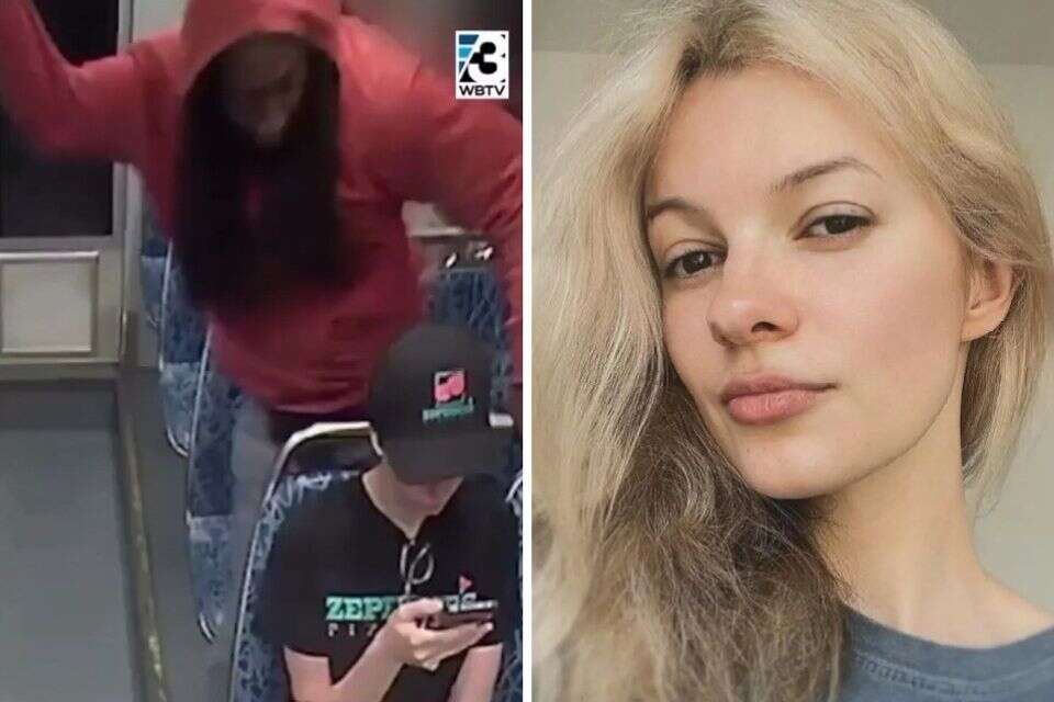 הרצח המזעזע בארצות הברית. הרגע בו החשוד קם לשסף את גרונה של הנוסעת , .