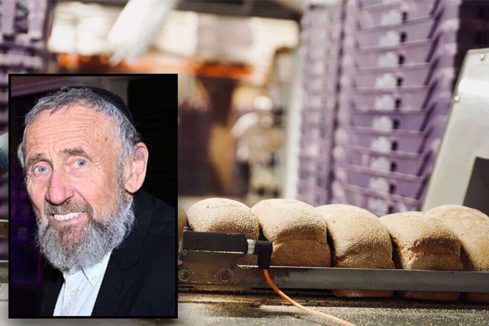 שטיינצג על רקע המאפייה , 