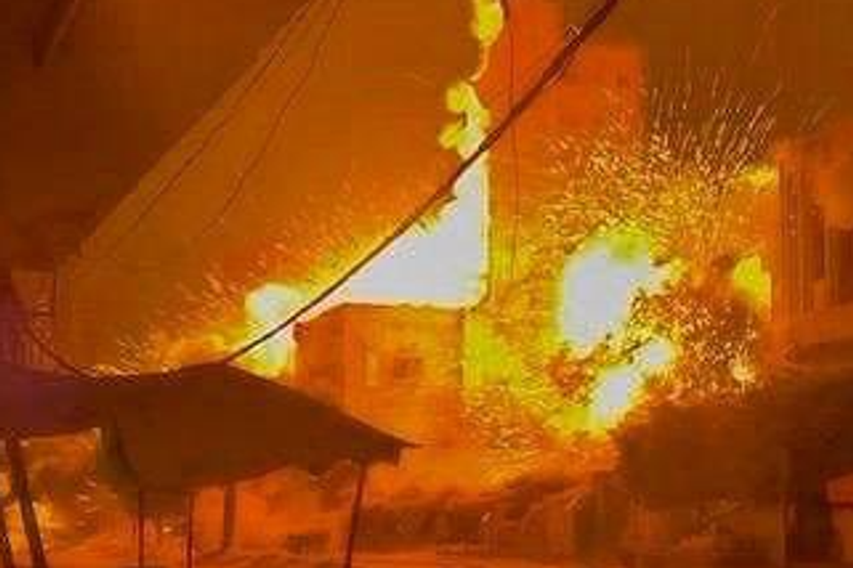 תקיפת הבניין בעזה , רשתות ערביות