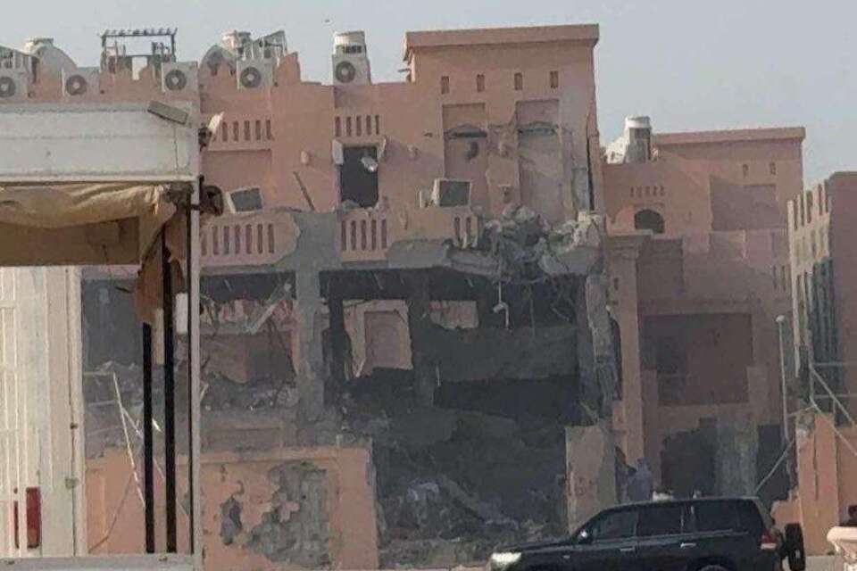 המבנה שנפגע בתקיפת חיל האוויר בקטאר , רשתות ערביות