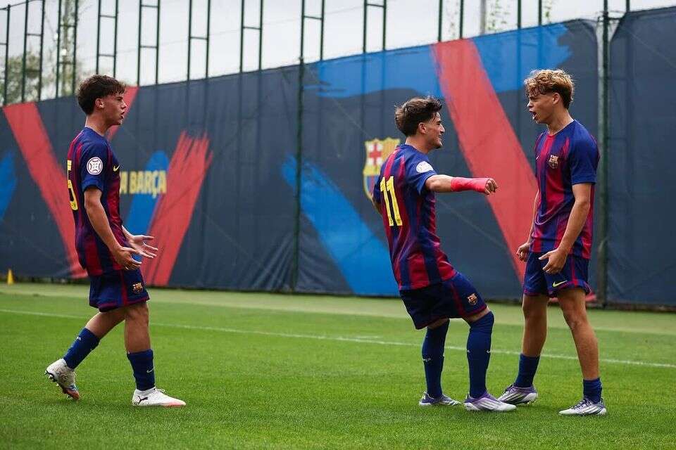 אוריין גורן כובש במדי הנוער של ברצלונה , FCBmasia