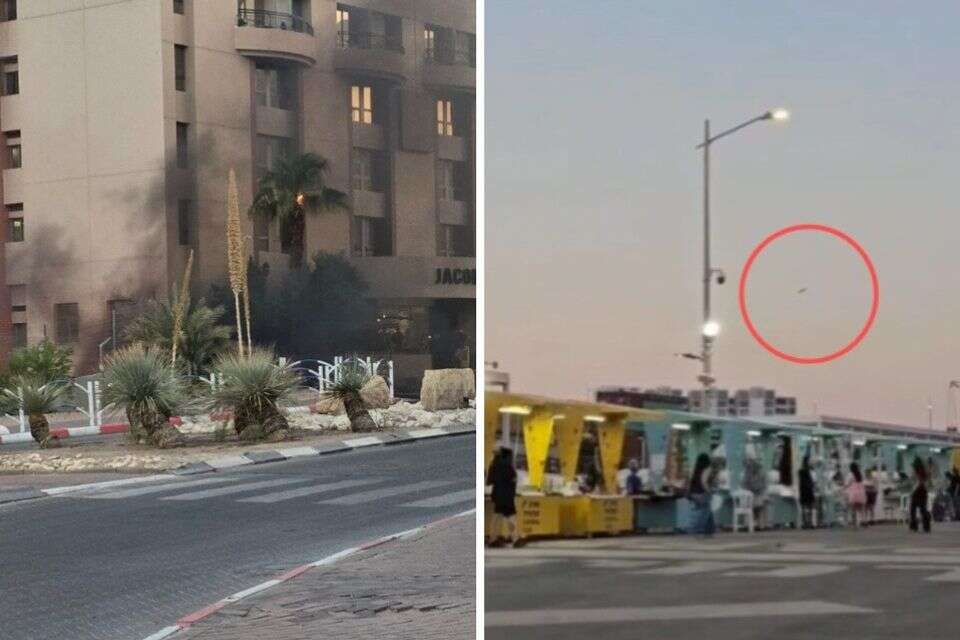 נפילת כטבמ ליד מלון באילת
, ללא