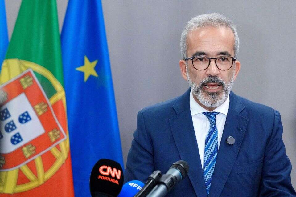 שר החוץ הפורטוגלי פאולו רנגל מכריז על ההכרה במדינה פלשתינית , REUTERS