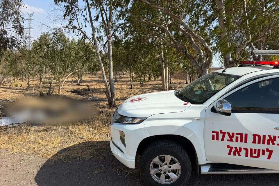 זירת השריפה בה נמצאה גופת האישה , כב״ה צפון