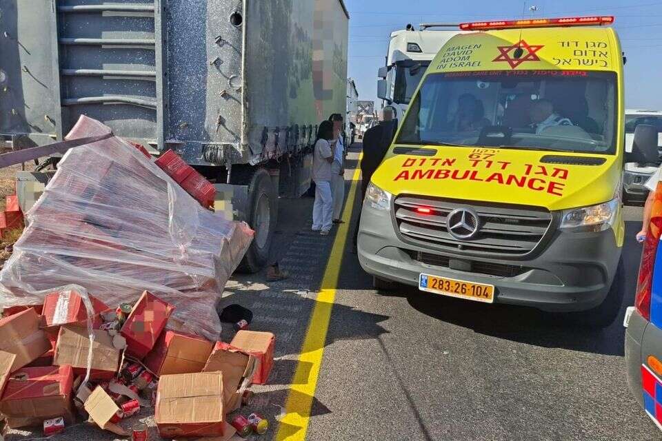 זירת התאונה בכביש 6 , תיעוד מבצעי מד"א