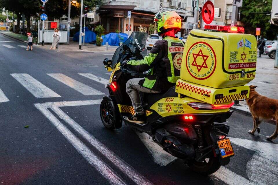 אופנוע מד"א ביום הכיפורים תשפ"ו בתל אביב , 
