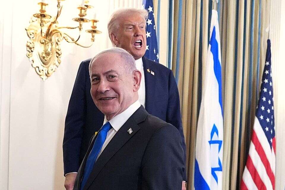 Among all their meetings - this is the most unusual meeting between Netanyahu and Trump