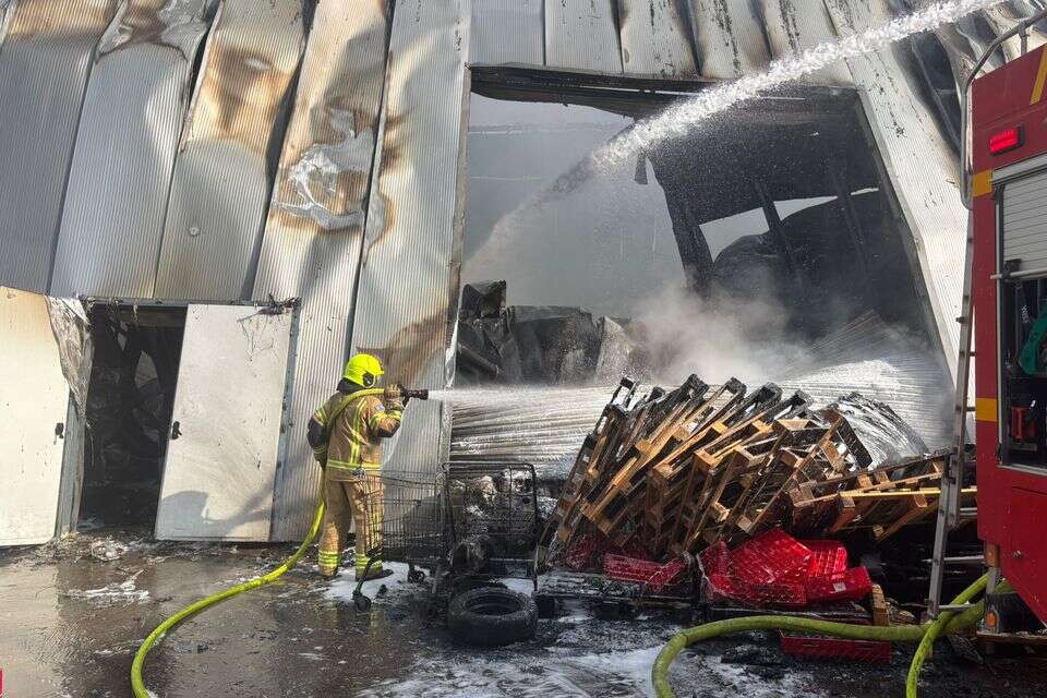 שריפה במפעל המזון בגורן , דוברות כיבוי והצלה