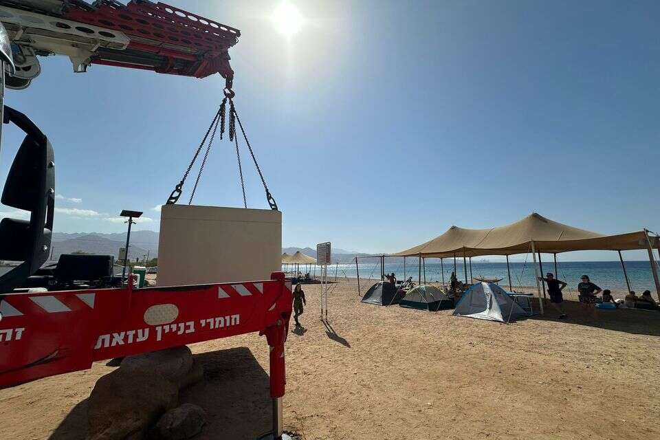 10 מיגוניות הוצבו היום במרחבים ציבוריים בעיר אילת , דוברות עיריית אילת