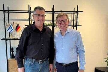 גדעון סער ושר החוץ של גרמניה , באדיבות דוברות שר החוץ