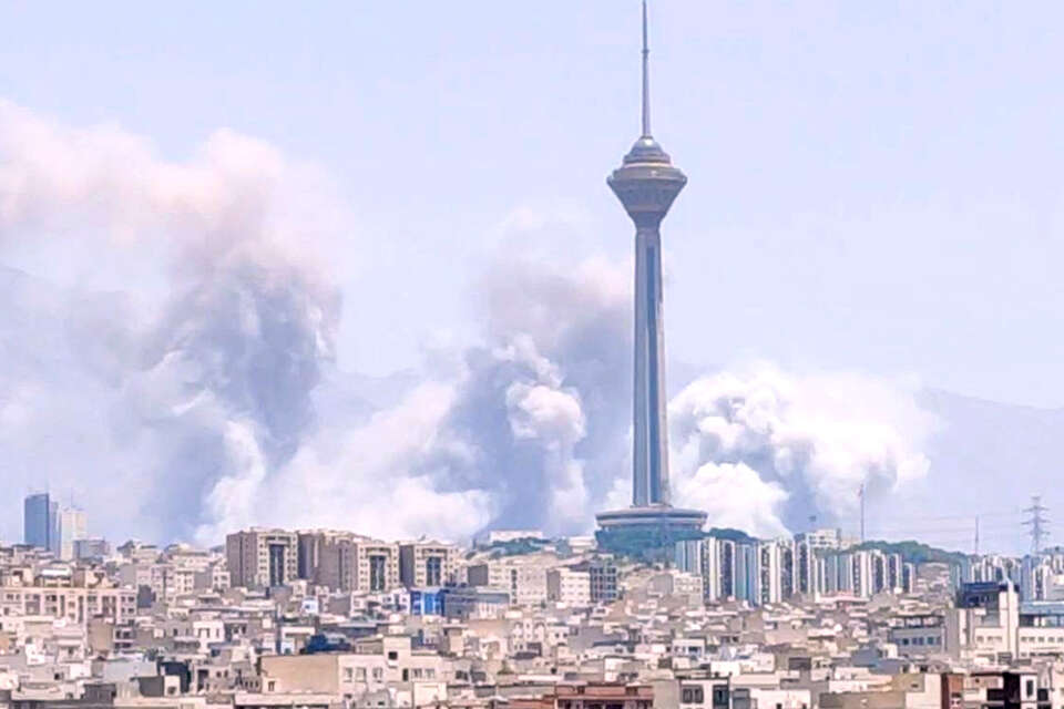 תקיפות חיל האוויר בטהרן צילום: רשתות חברתיות