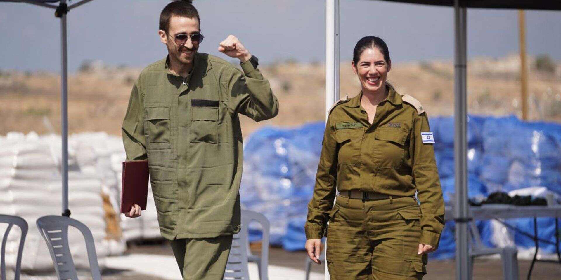 אבינתן אור בנקודת החבירה עם צה"ל , דובר צה"ל