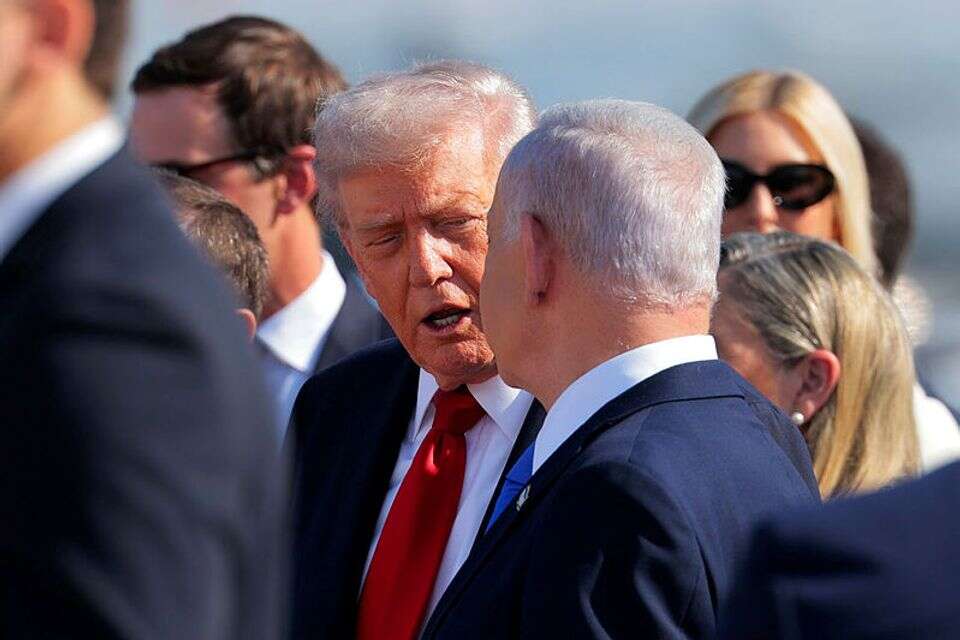 טראמפ ונתניהו בנתב"ג , GettyImages