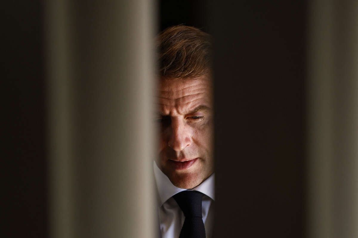 מנהיג הקונספציה. עמנואל מקרון , אי.אף.פי