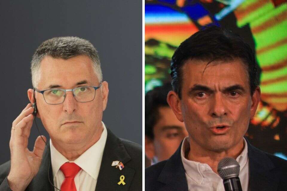נשיאה הנבחר של בוליביה רודריגו פאס והשר גדעון סער , EPA, AP