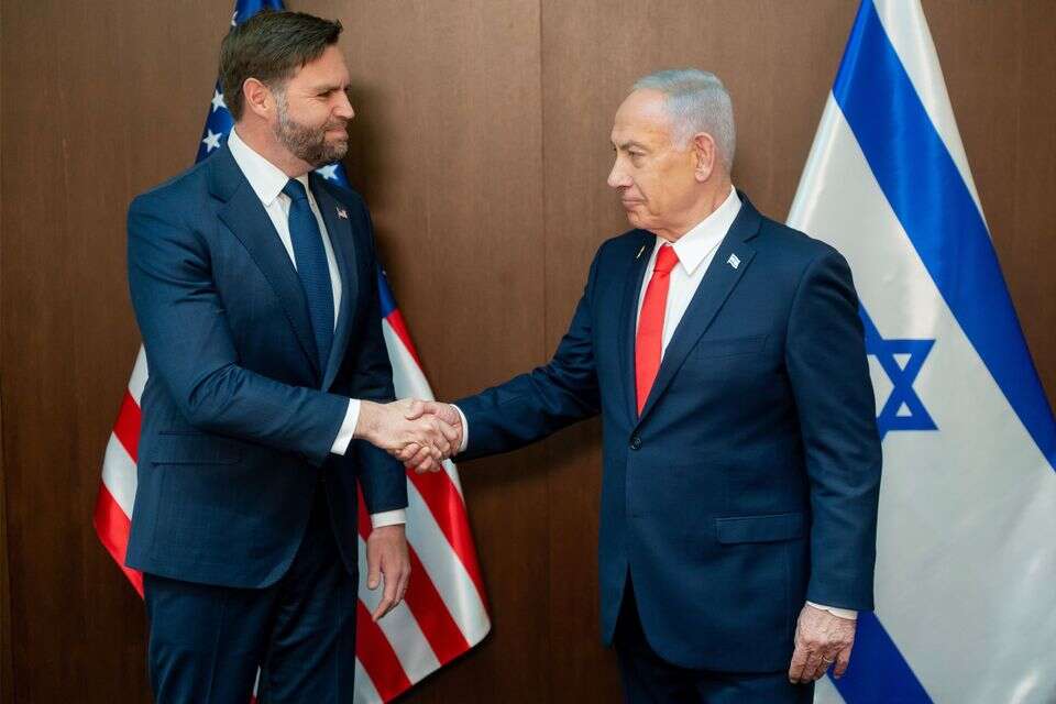 רה"מ נתניהו וסגן הנשיא ואנס
