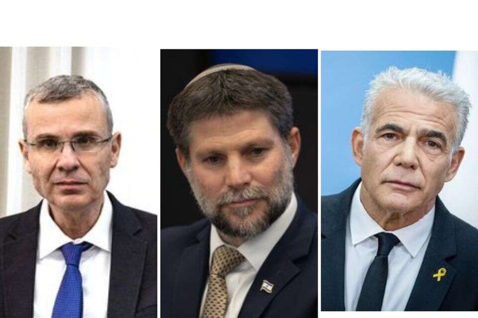 יאיר לפיד, בצלאל סמוטריץ' ויריב לוין , אורן בן חקון