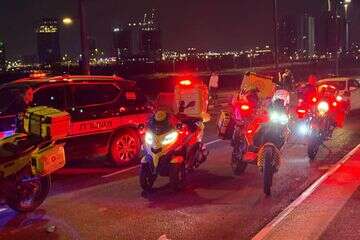 זירת התאונה בראשון לציון , תיעוד מבצעי מד"א