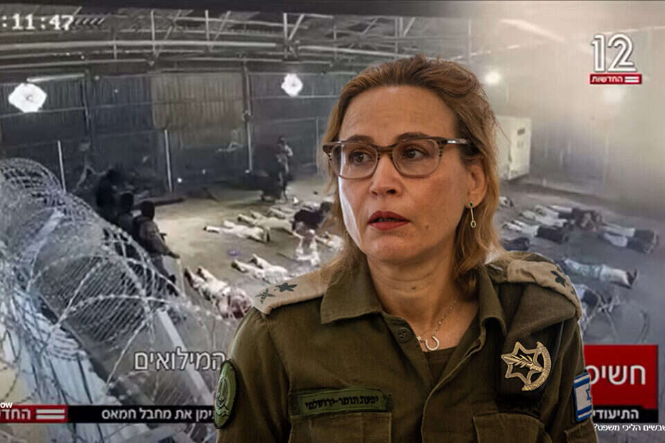 הפצ"רית יפעת תומר-ירושלמי על רקע הסרטון משדה תימן , אורן בן חקון, צילום מסך מתוך חדשות 12