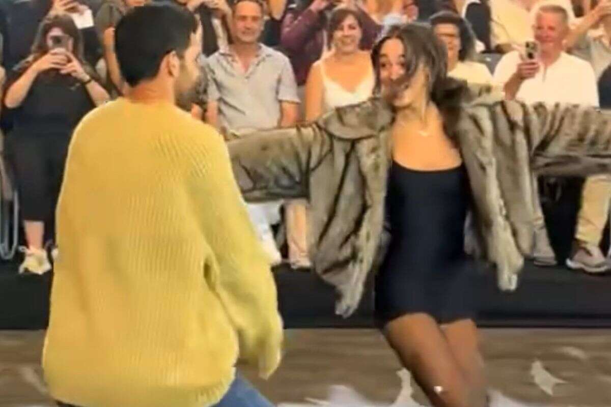 יובל כספית ונמרוד רון בשבוע האופנה , צילום מסך מאינסטגרם