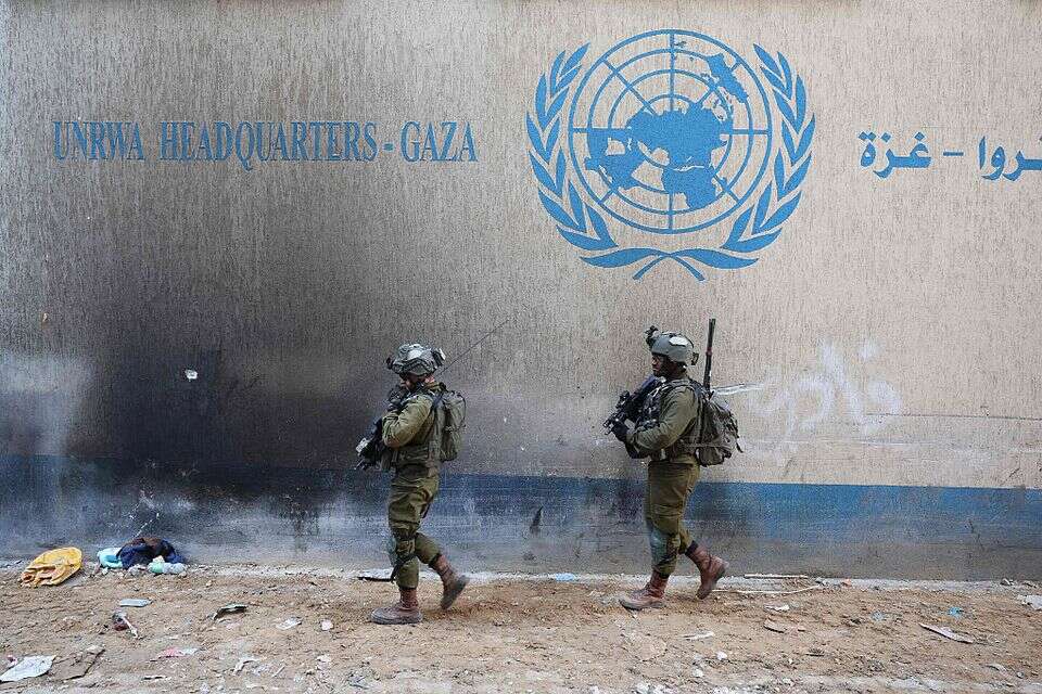 סניף אונר"א ברצועת עזה במהלך המלחמה , AFP